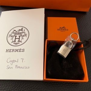 Hermes Mini Charms Cadenas twilly ring